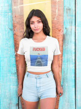 Load image into Gallery viewer, Shark Attack Crop Tee
