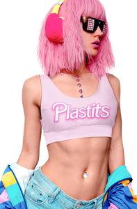 Plastits Sports bra with Black Piping