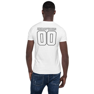 Zero F cks White Black White  Unisex T-Shirt