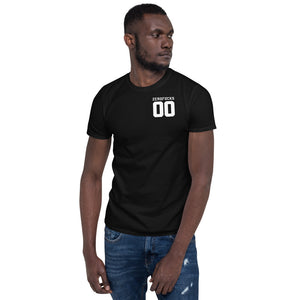 Zero F cks Black Black White Unisex T-Shirt